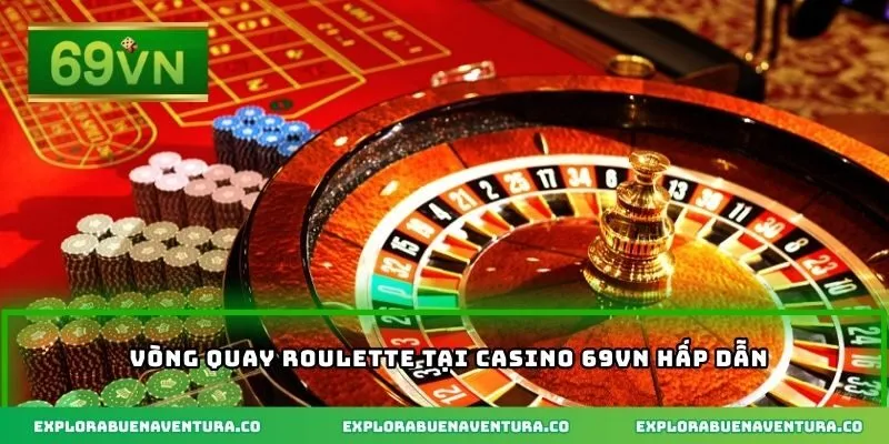 Vòng quay roulette tại casino 69VN hấp dẫn